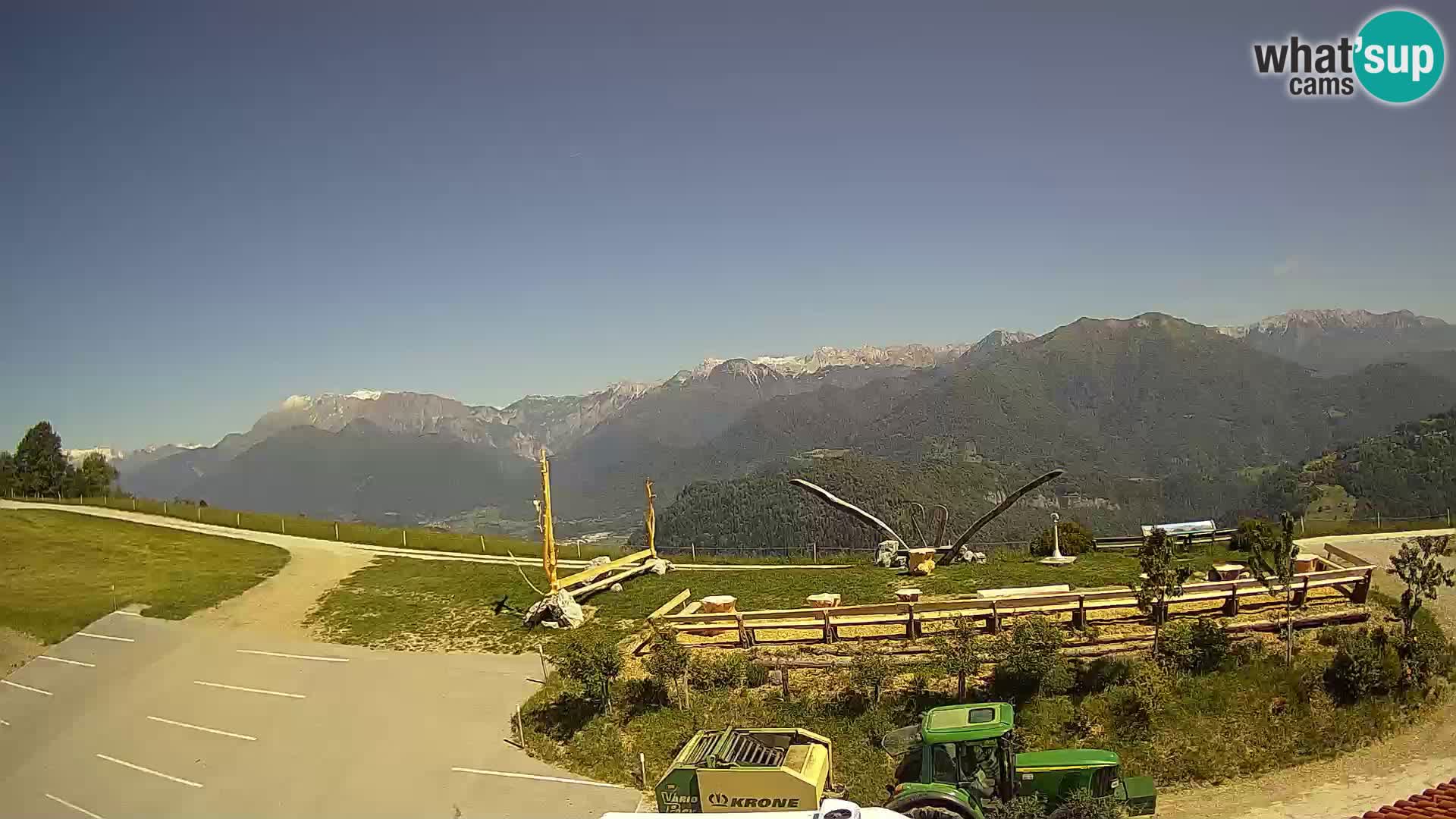 Fattoria agrituristica Široko webcam Most na Soči