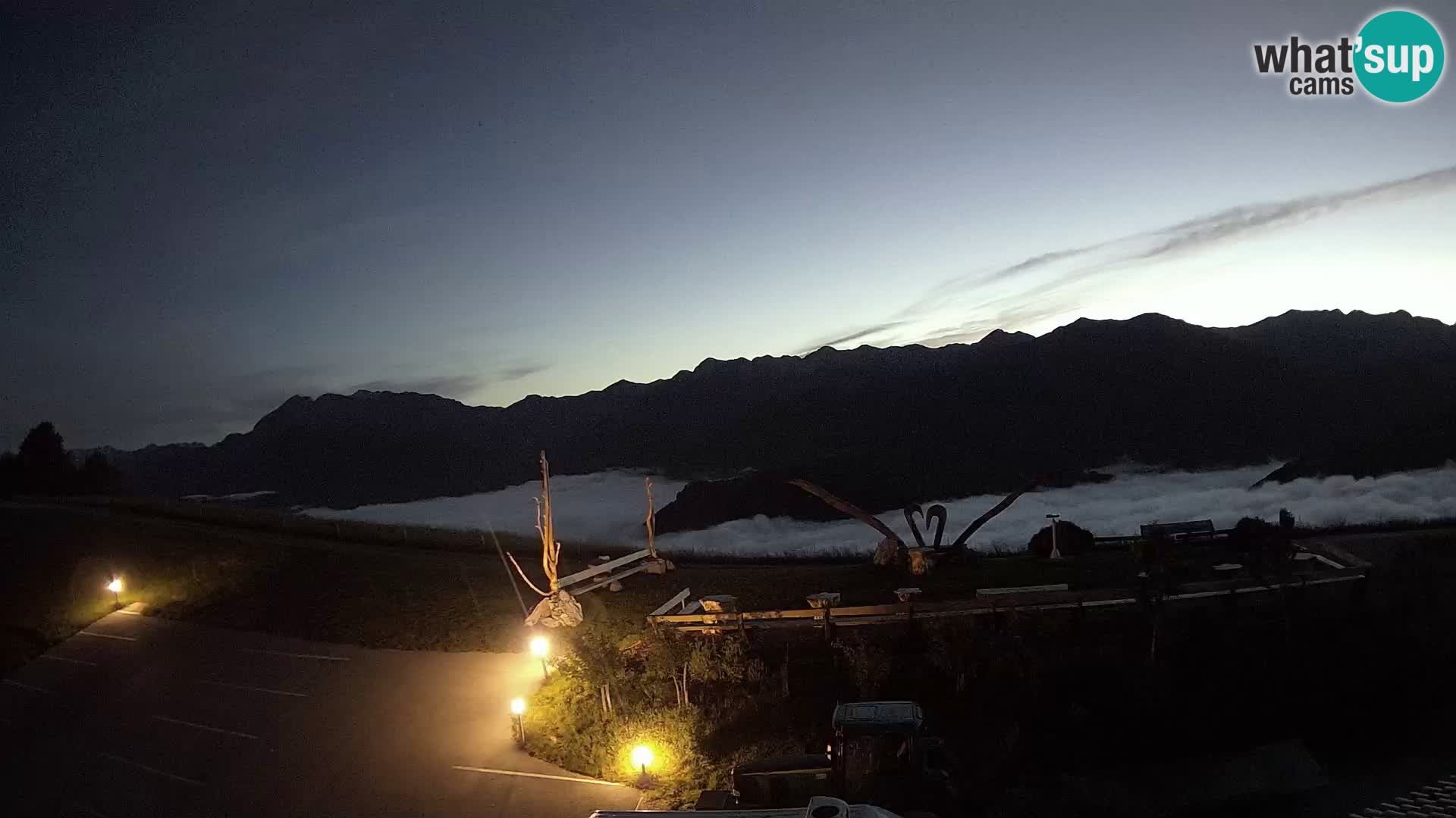Touristenfarm Široko webcam Most na Soči