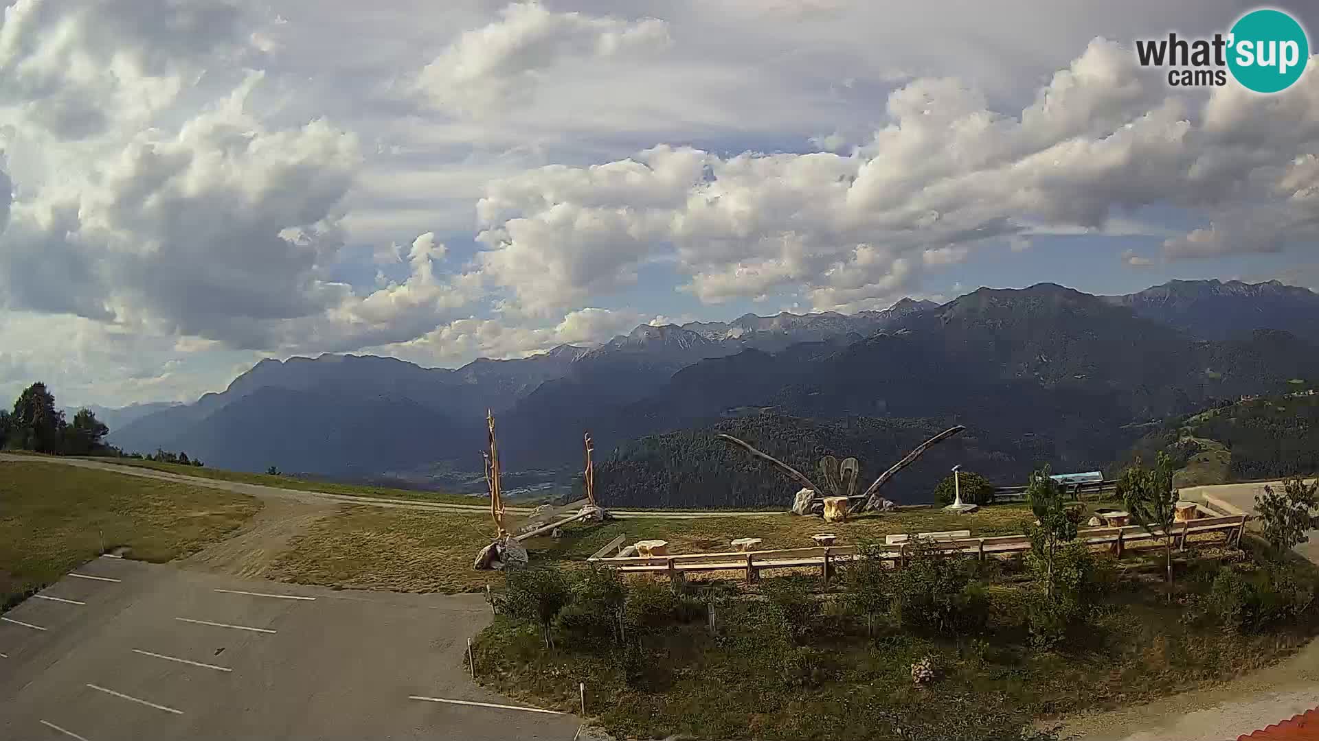 Granja turística Široko camera en vivo Most na Soči