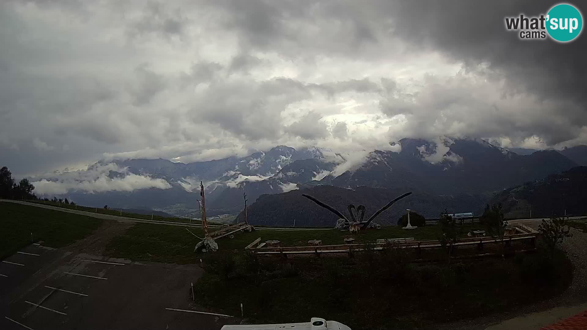Fattoria agrituristica Široko webcam Most na Soči