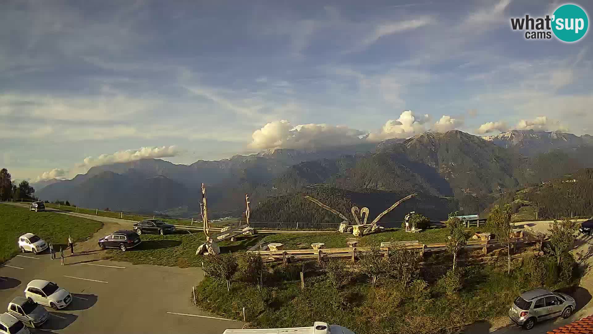 Granja turística Široko camera en vivo Most na Soči