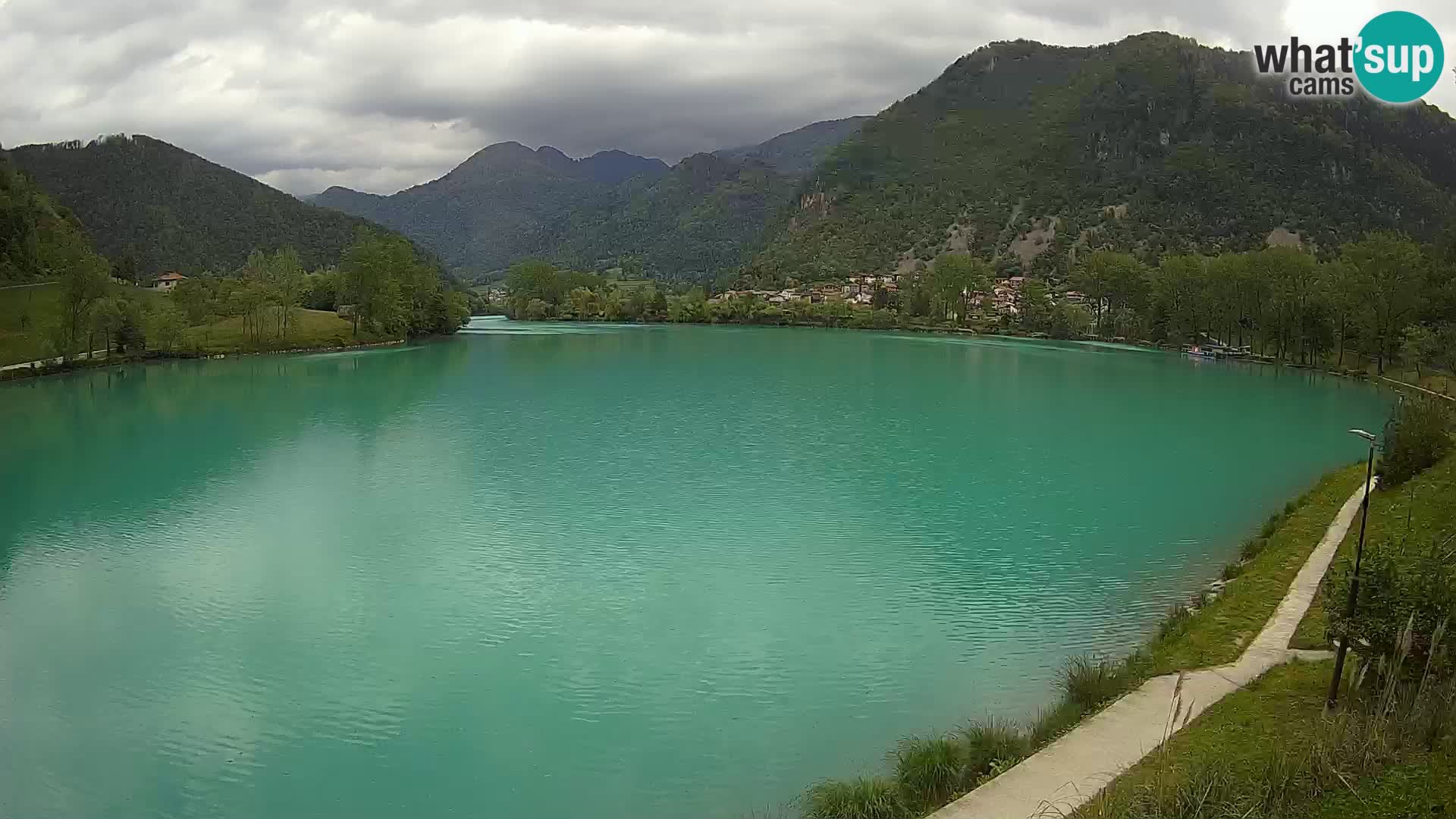 Web kamera Most na Soči – jezero