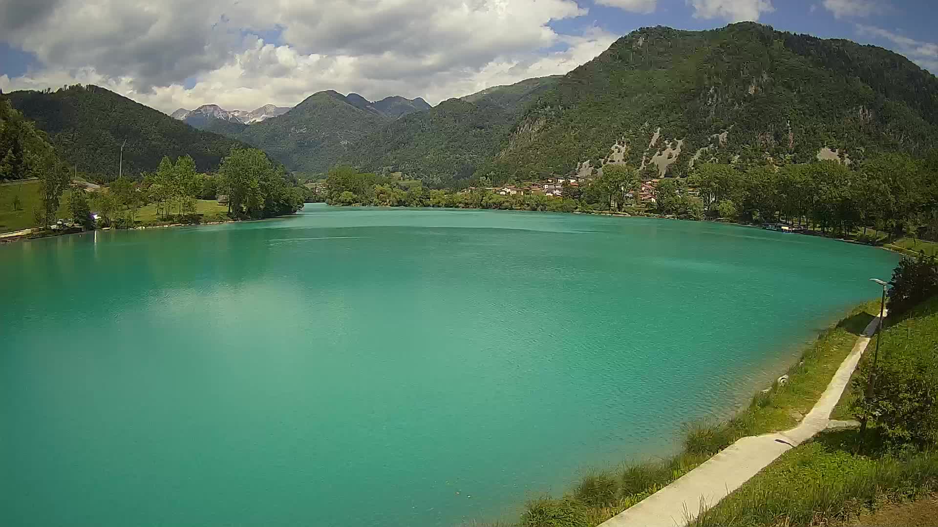 Web kamera Most na Soči – jezero