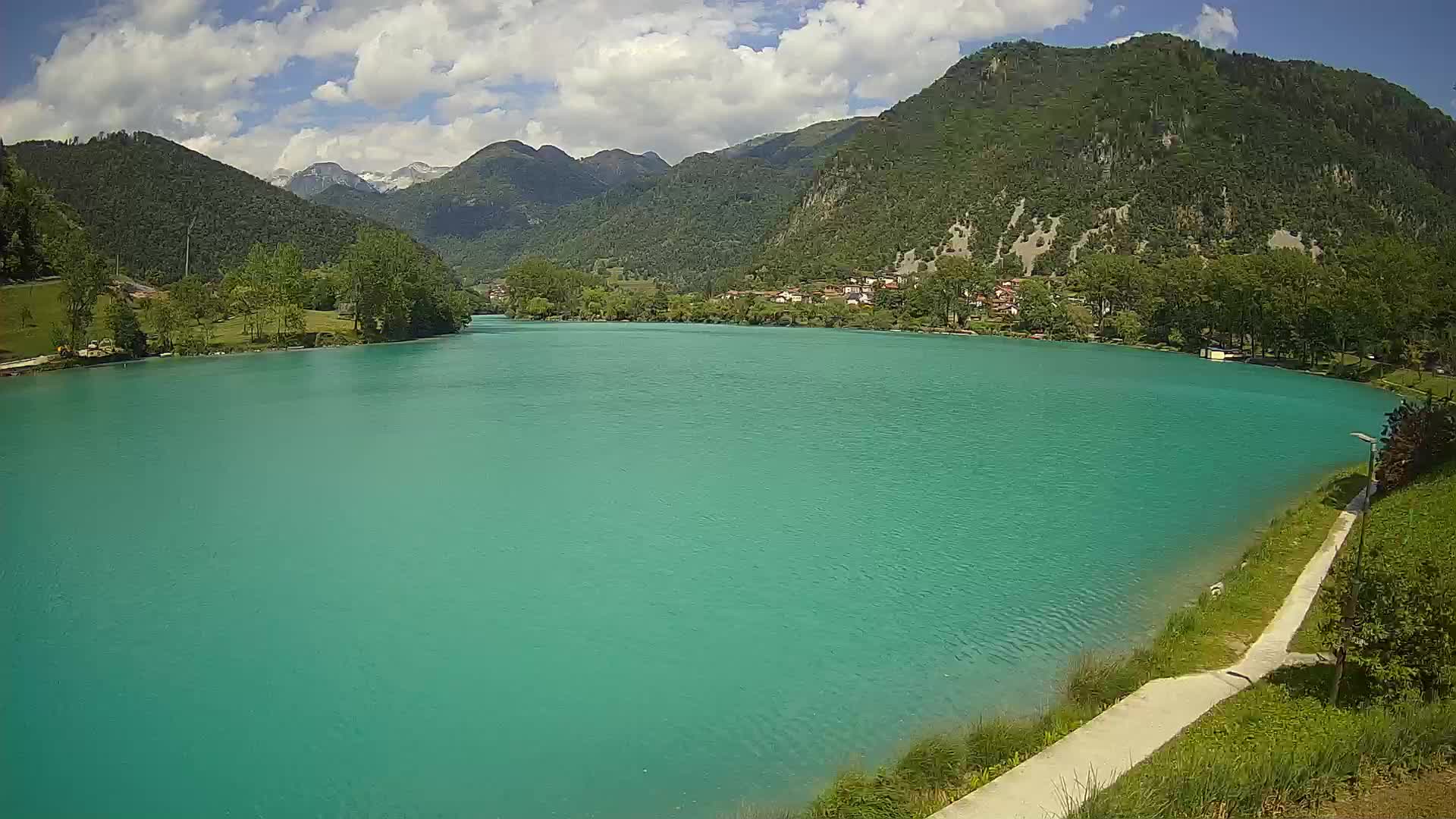 Most na Soči – Pogled na jezero