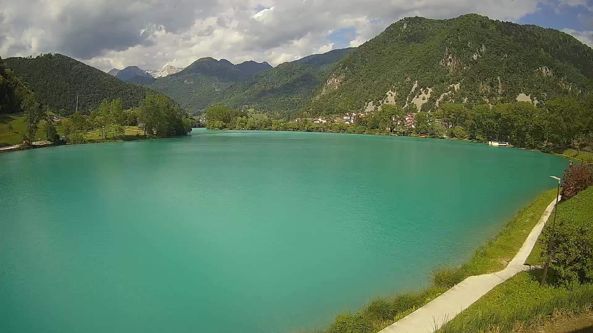 Most na Soči – Panoramic view of Lake
