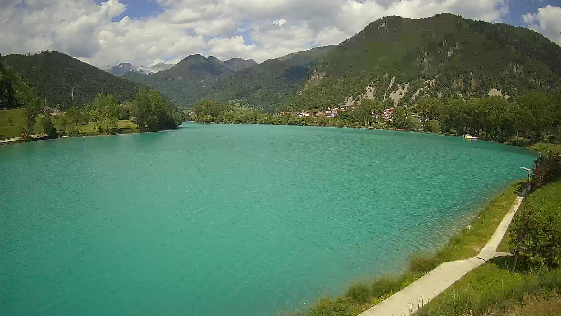 Most na Soči – Pogled na jezero