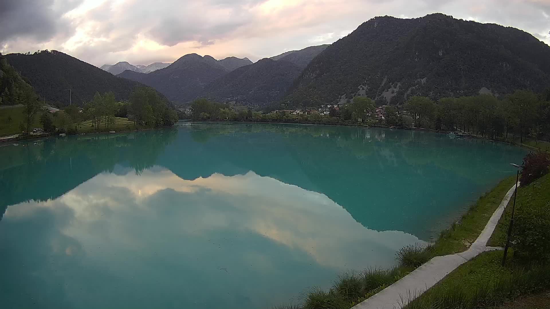 Most na Soči – Panorama del lac