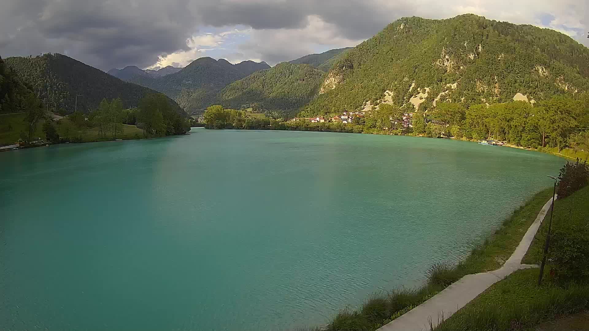 Most na Soči – Panoramic view of Lake
