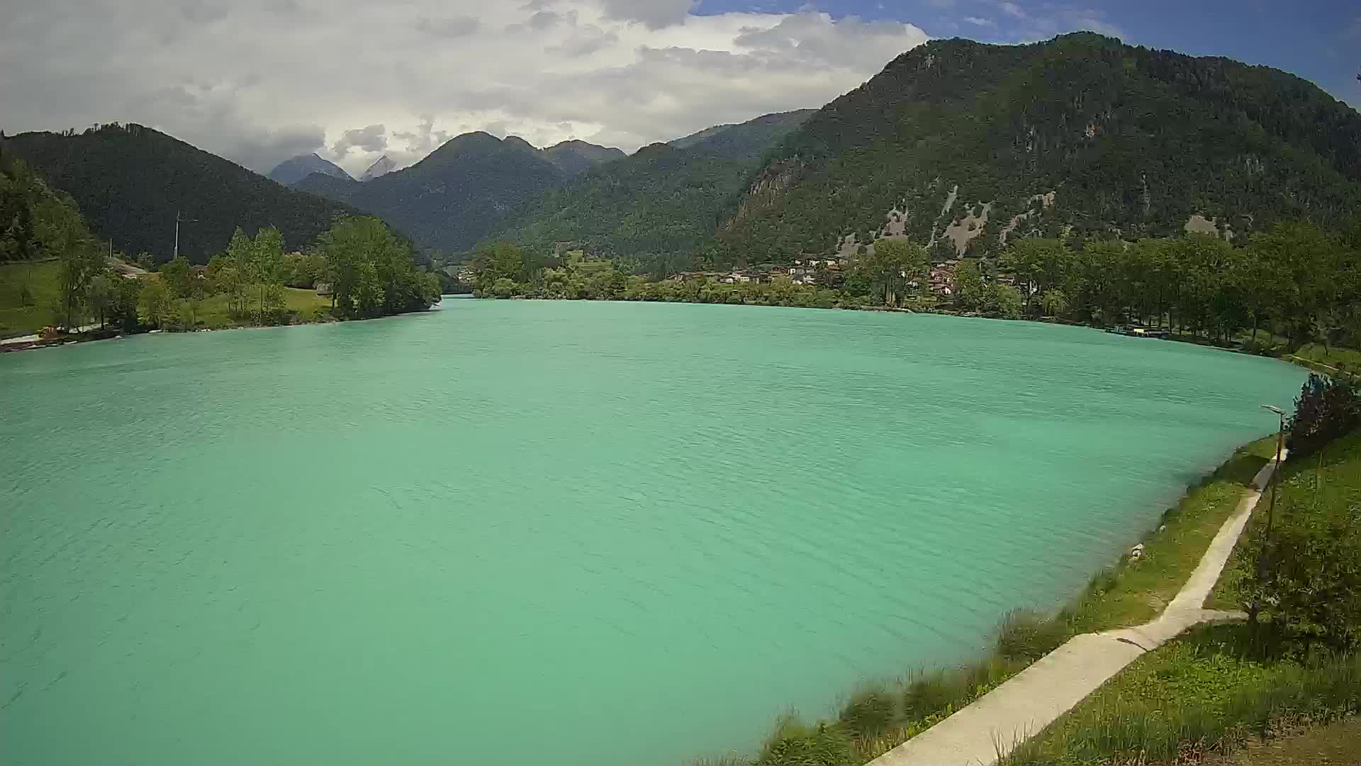 Most na Soči – Panorama del lac
