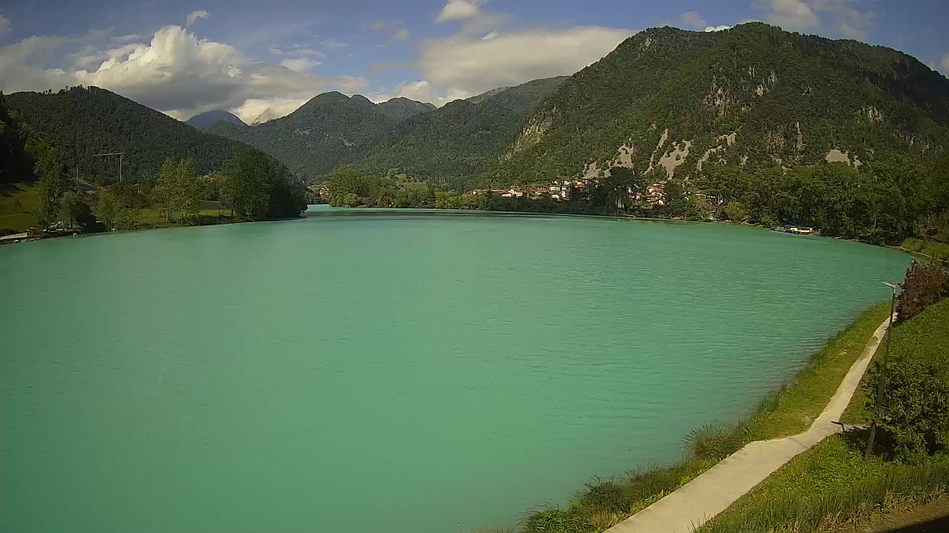Most na Soči – Panoramic view of Lake