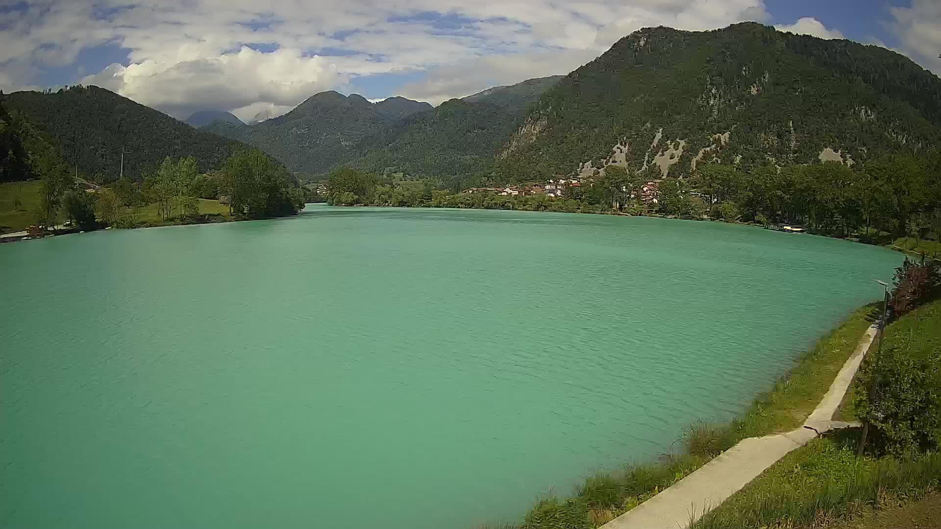 Most na Soči – Panoramic view of Lake
