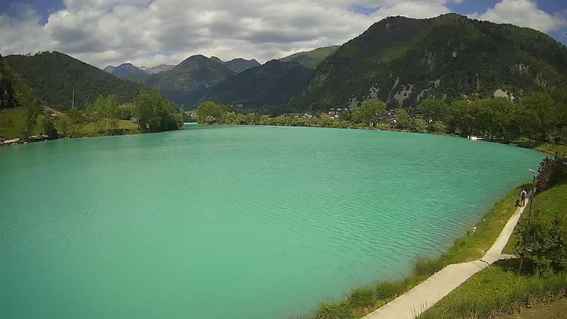 Most na Soči – Panorama del lac