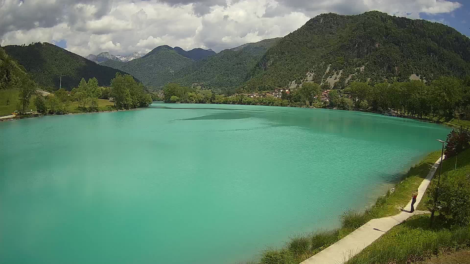 Most na Soči – Pogled na jezero