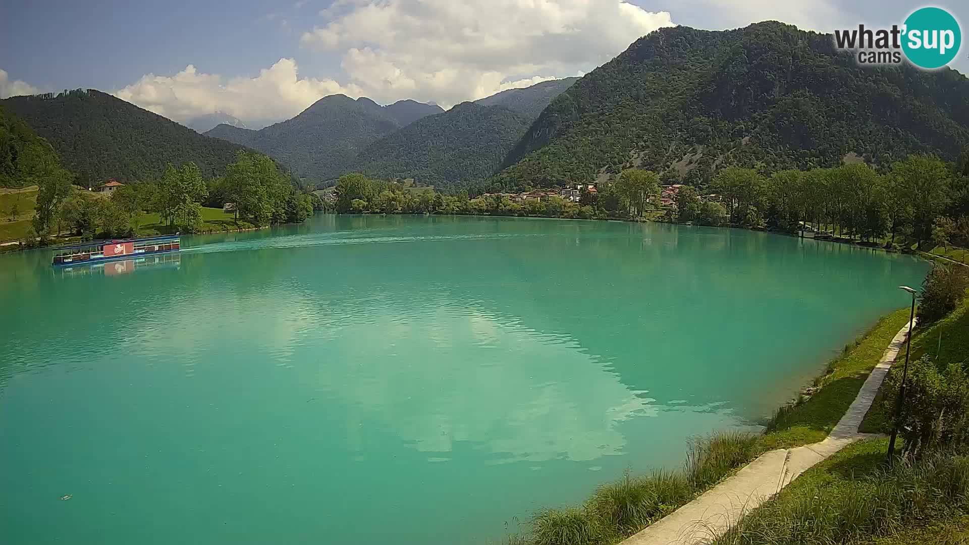 Web kamera Most na Soči – jezero