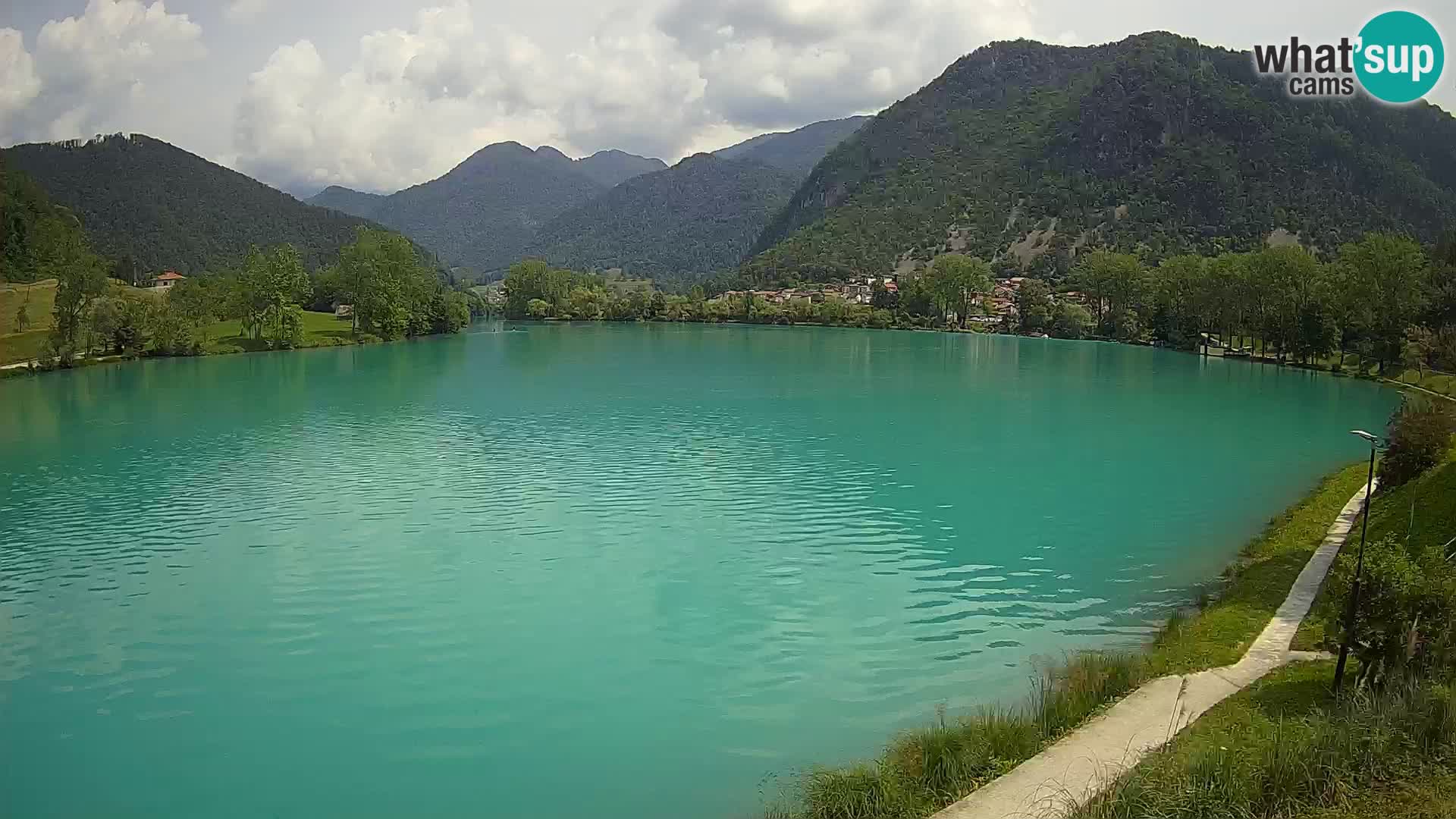 Spletna kamera Most na Soči – jezero