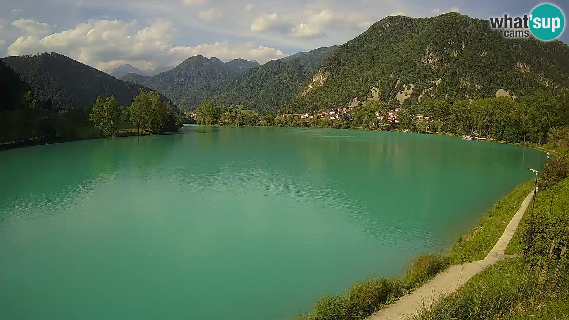 Most na Soči – Panoramic view of Lake
