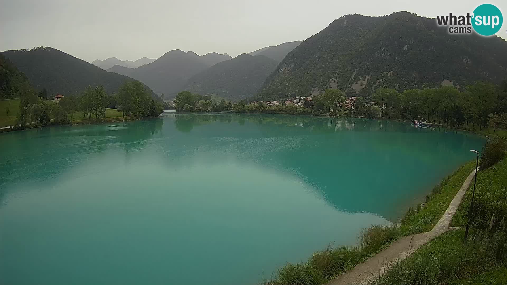 Most na Soči – Panorama del lac