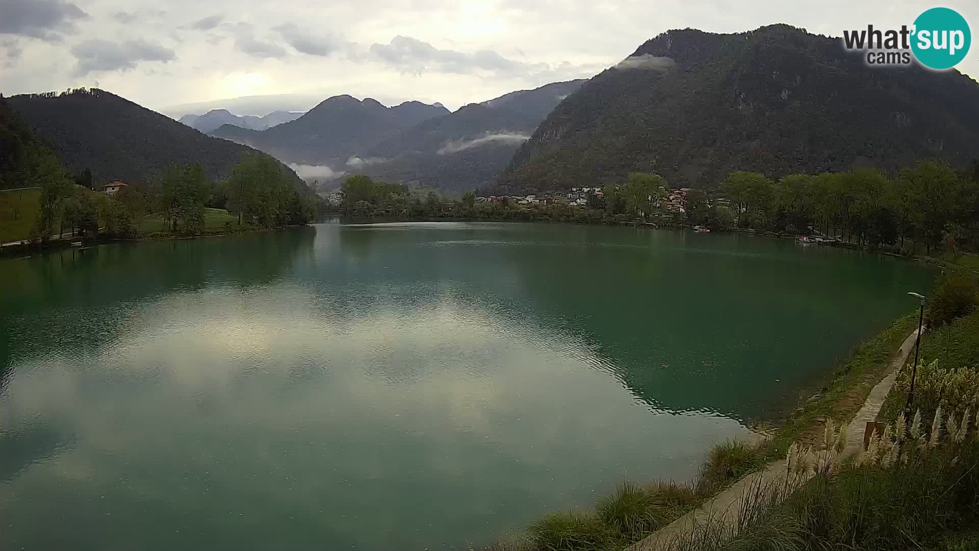 Most na Soči – Panoramic view of Lake