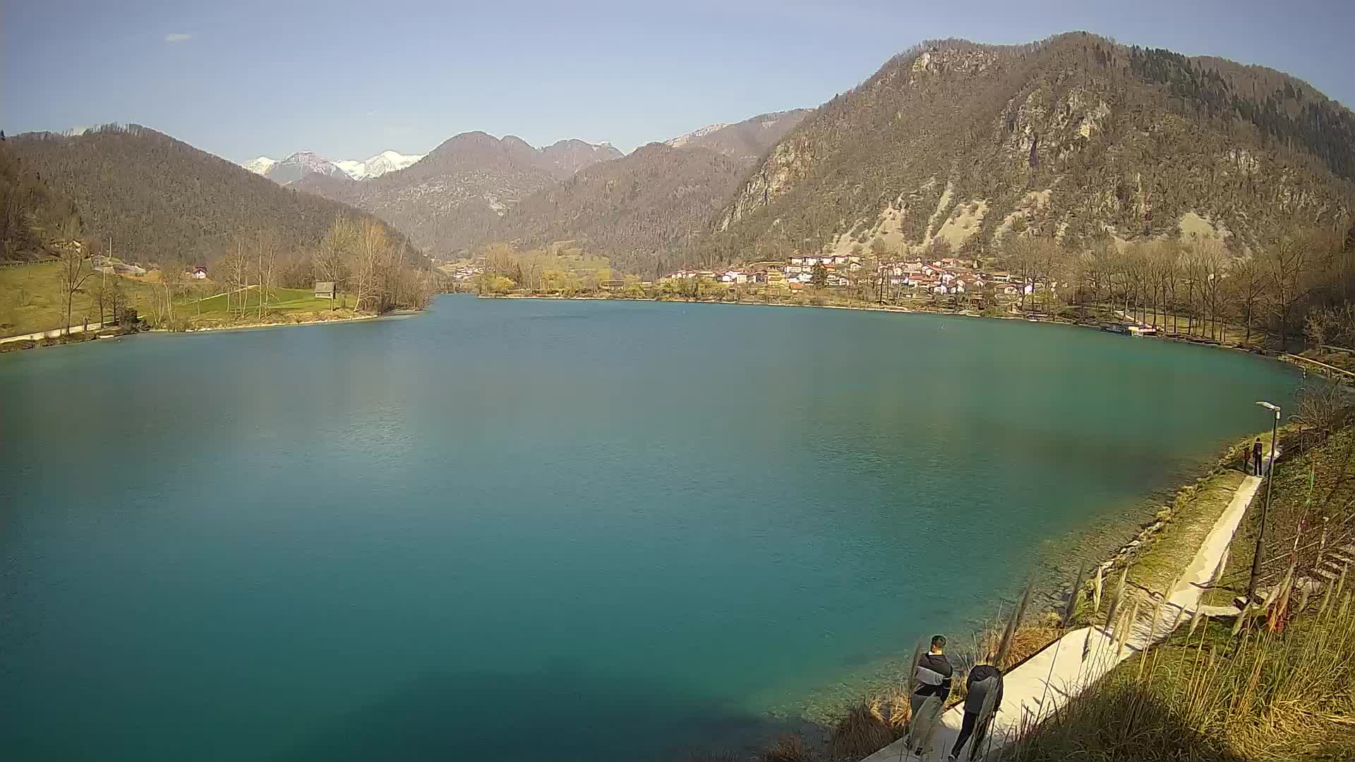 Most na Soči – Pogled na jezero