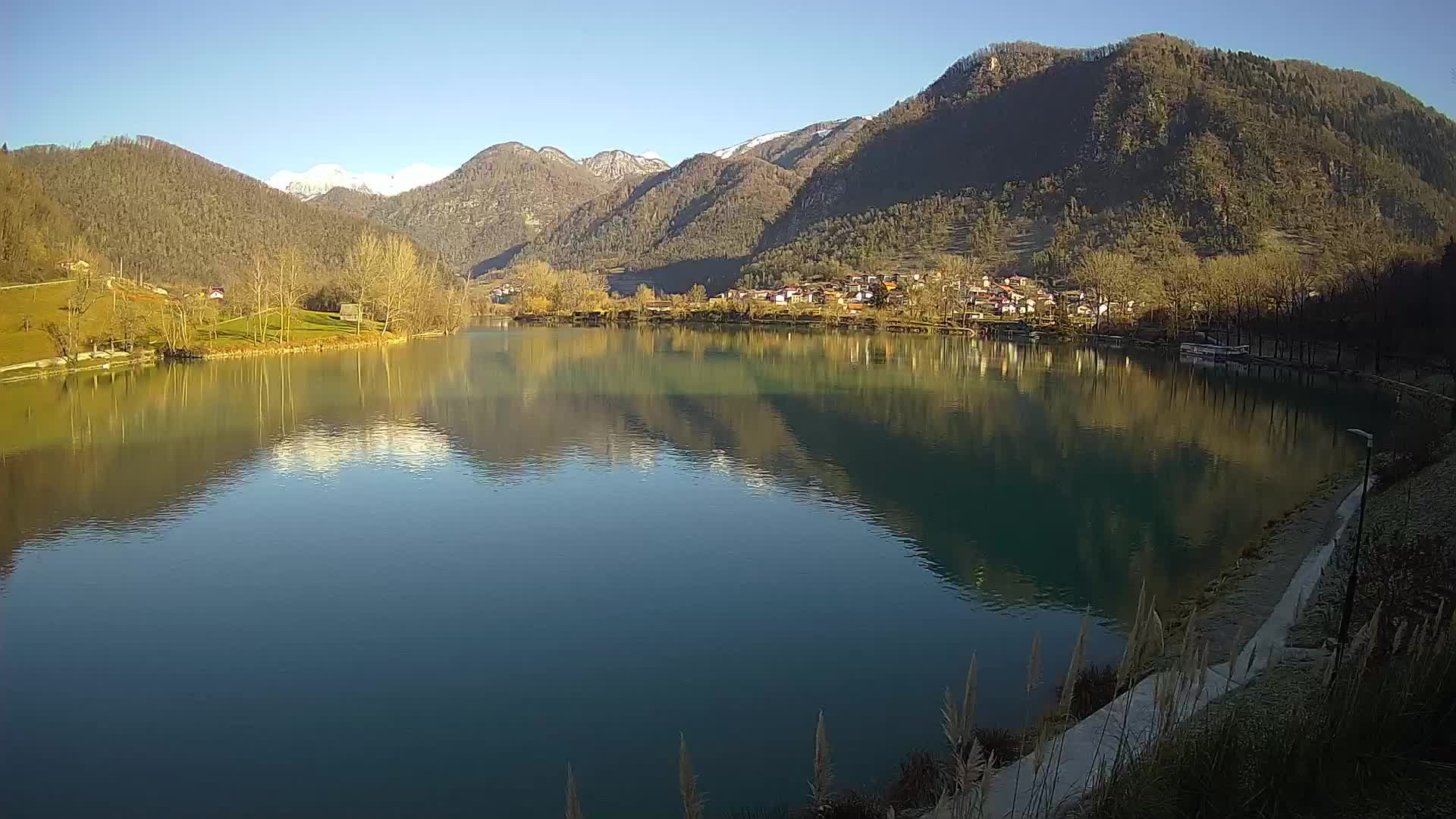 Most na Soči – Panorama del lac