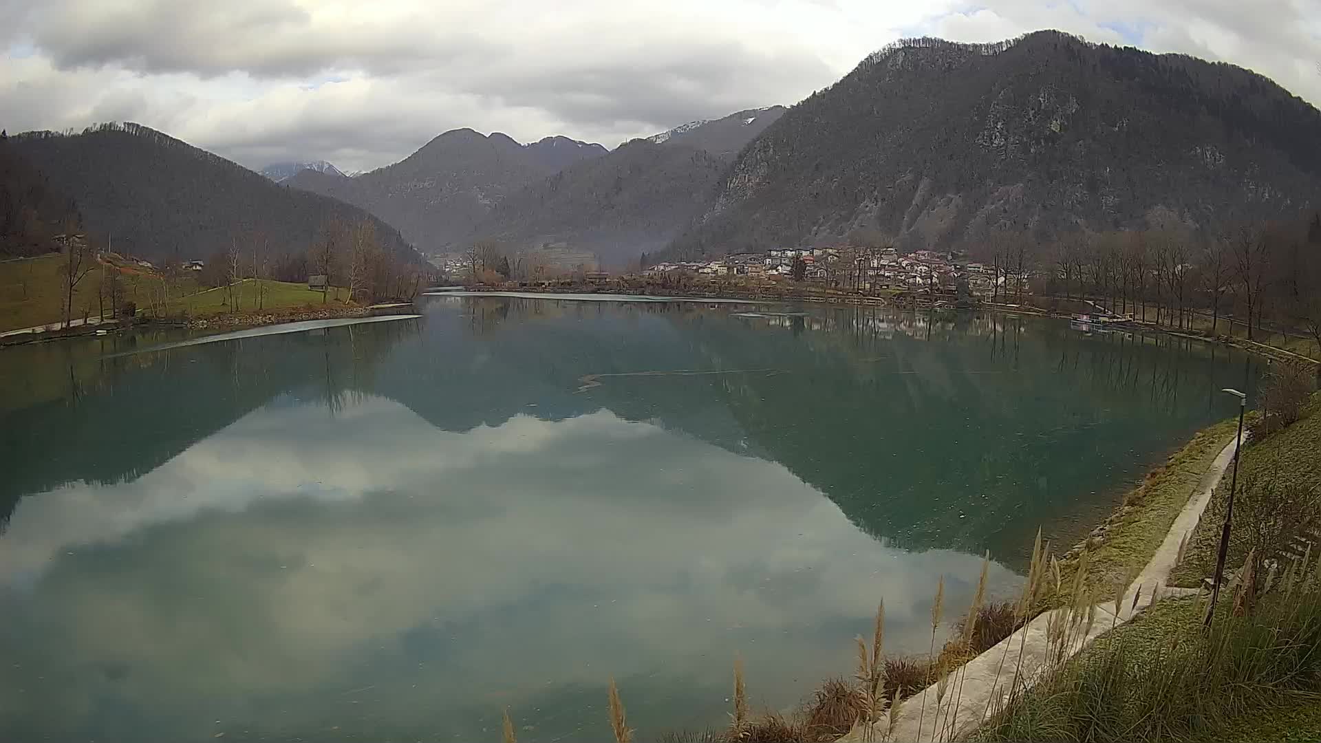 Most na Soči – Panoramic view of Lake