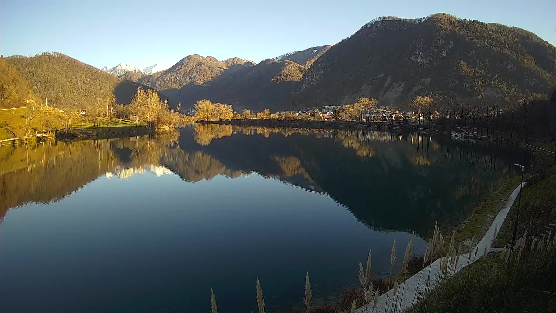 Most na Soči – Panorama del lago