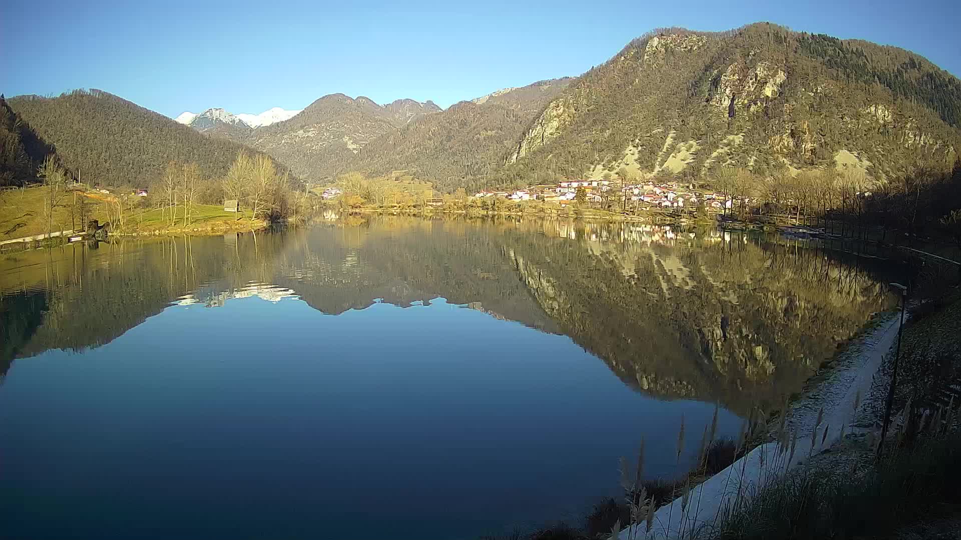 Most na Soči – Panorama del lac