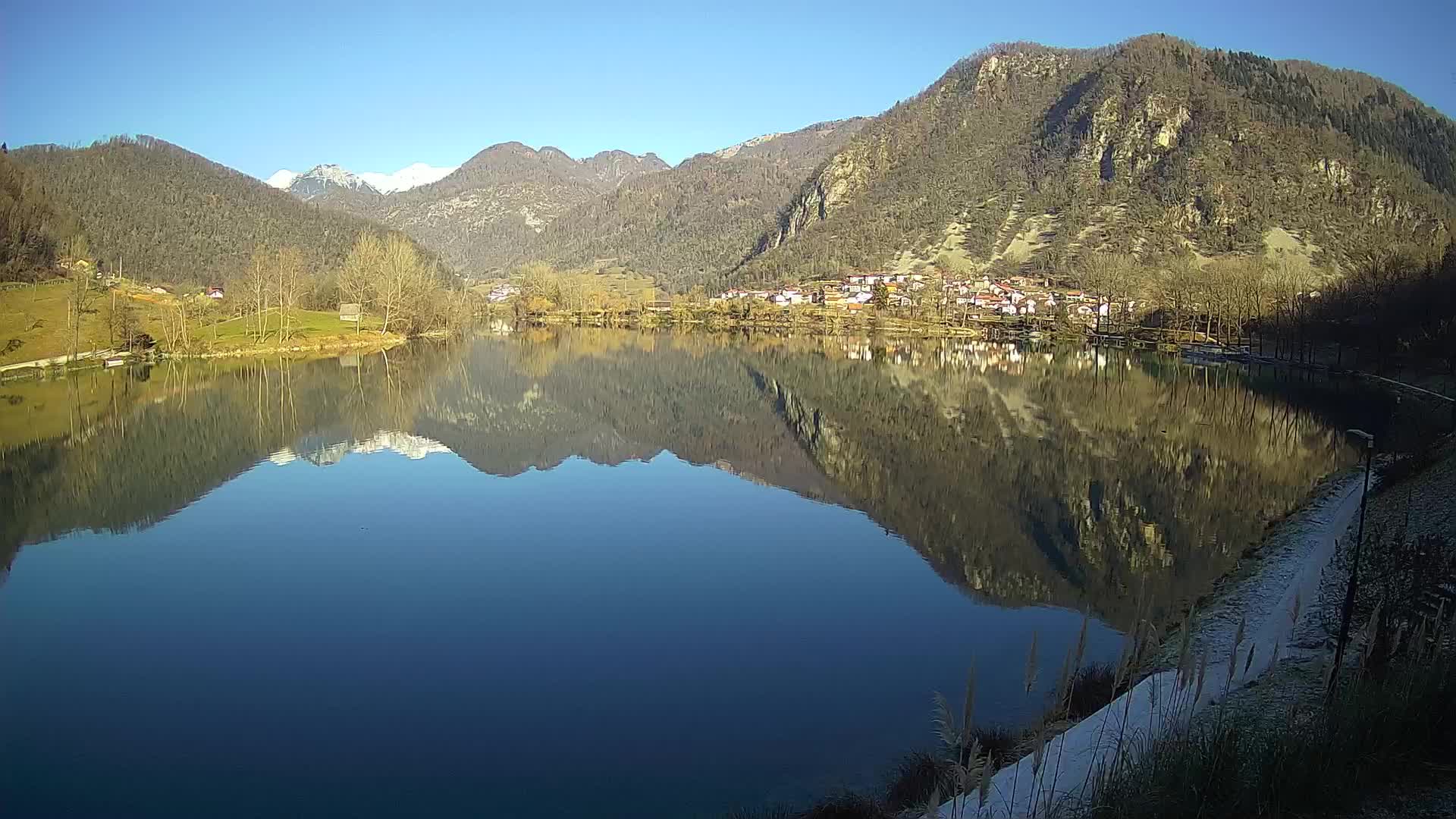 Most na Soči – Panorama del lac