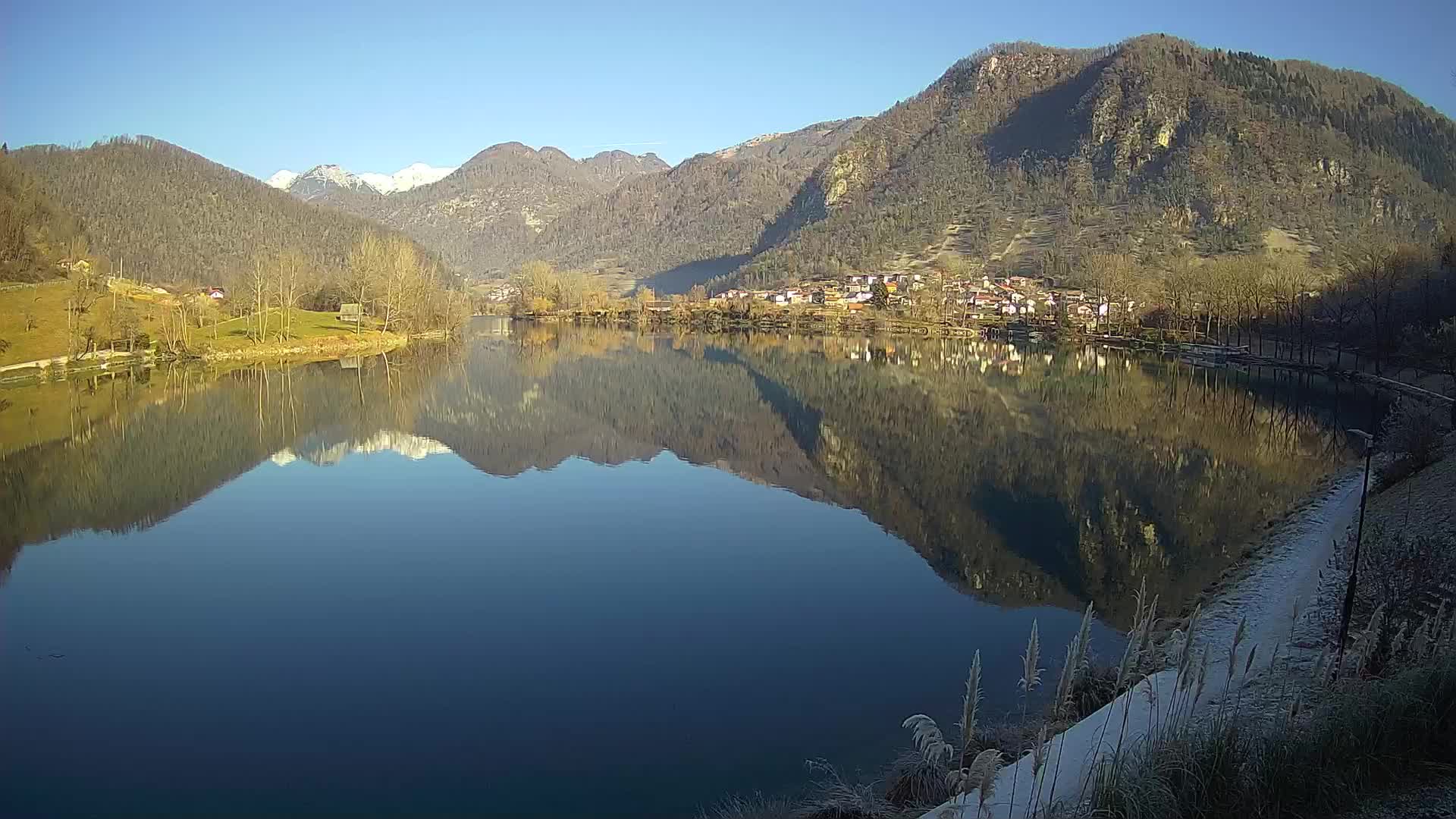 Most na Soči – Panorama del lac