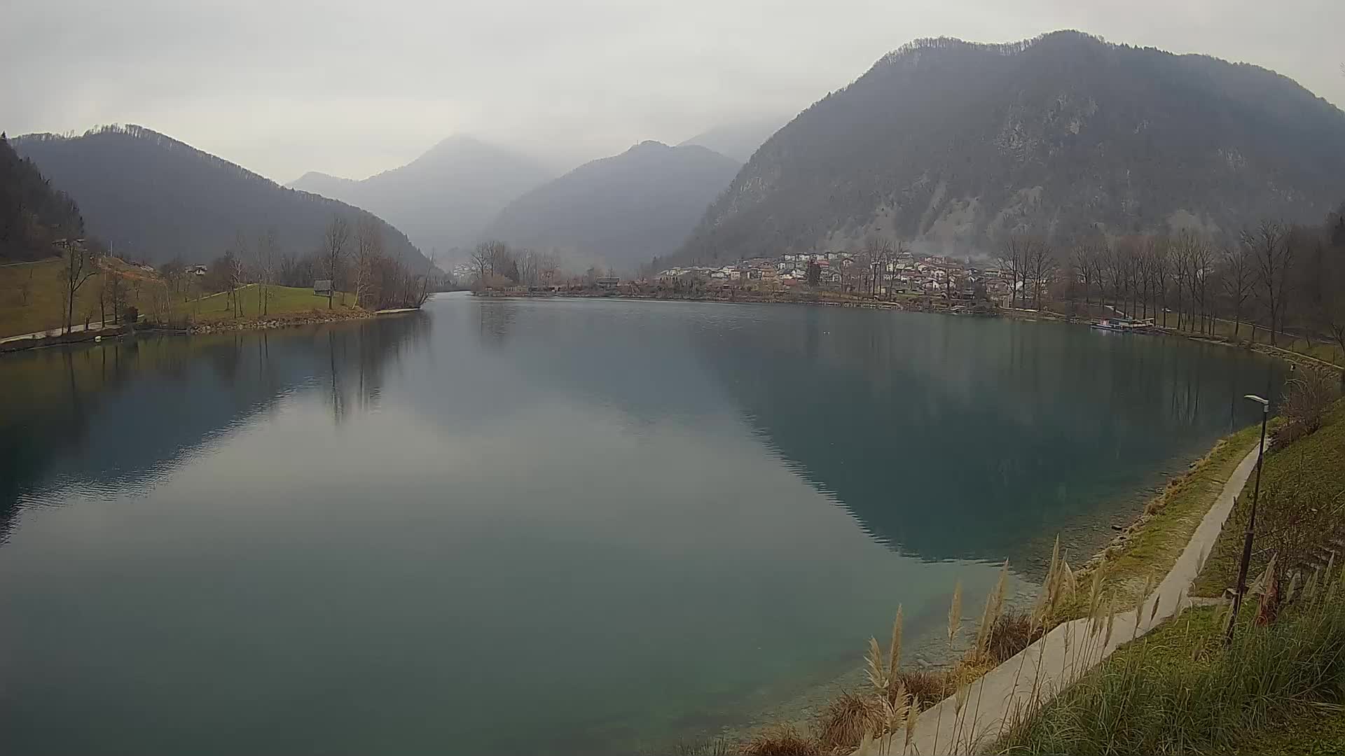 Most na Soči – Panoramic view of Lake