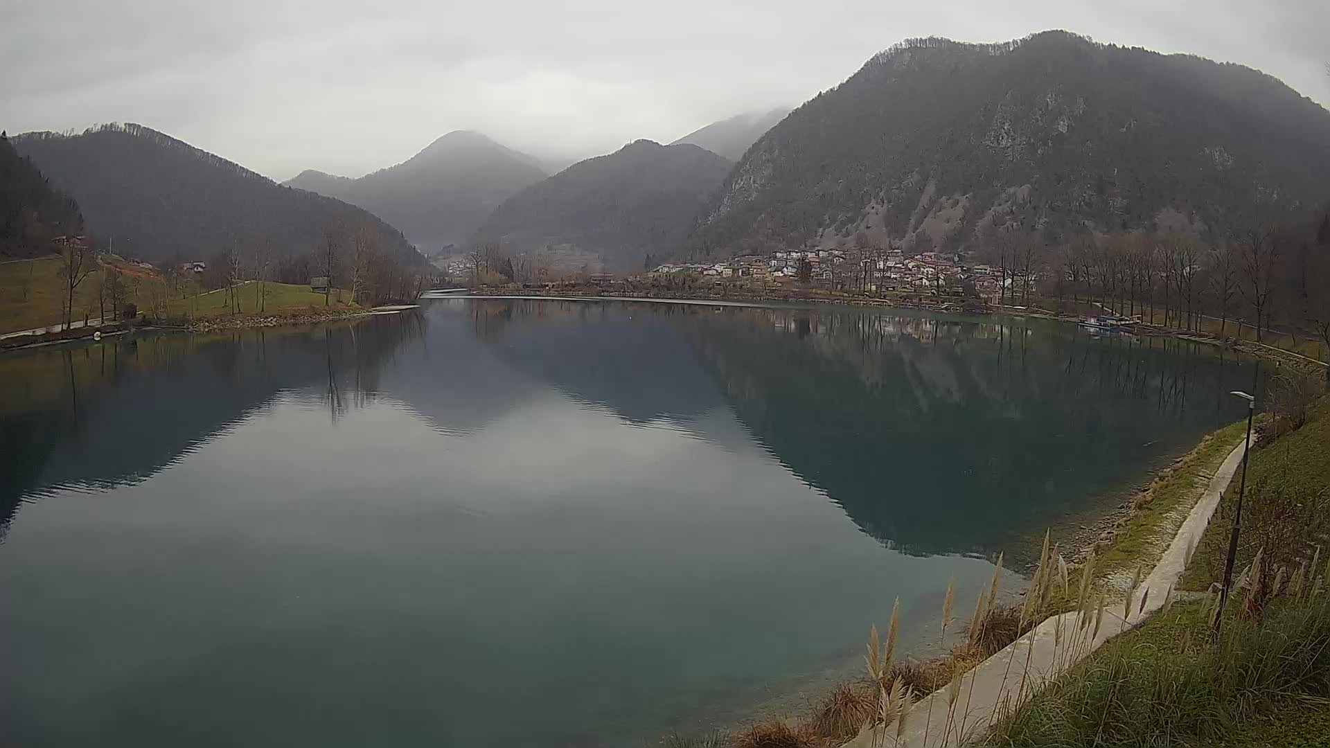 Most na Soči – Panoramic view of Lake