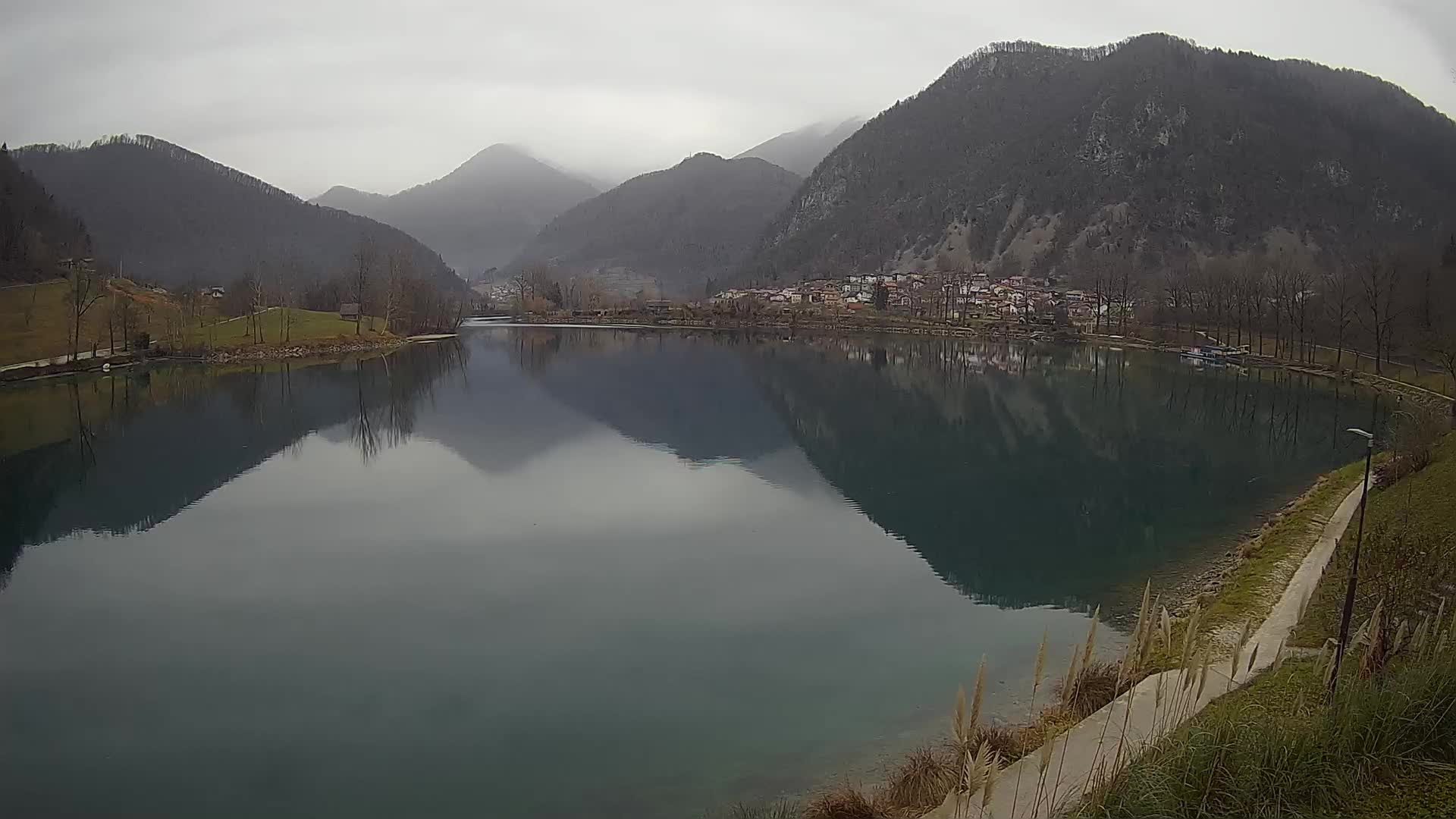 Most na Soči – Panorama del lac