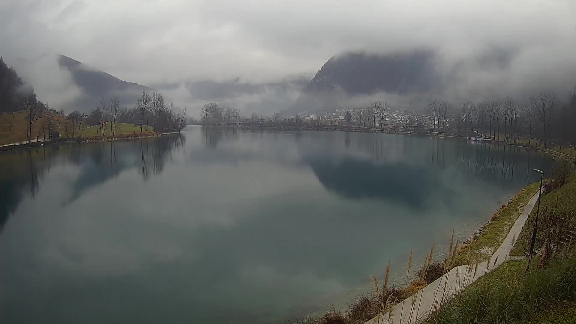 Most na Soči – Panorama del lac