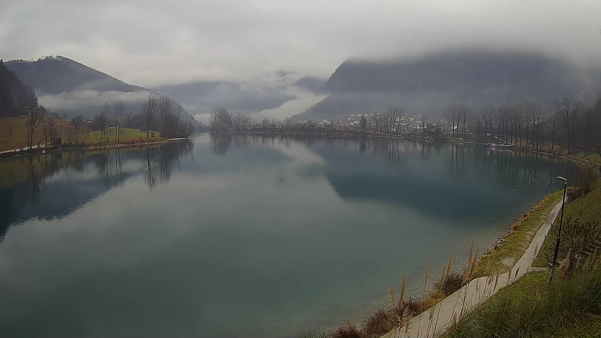 Most na Soči – Panorama del lac