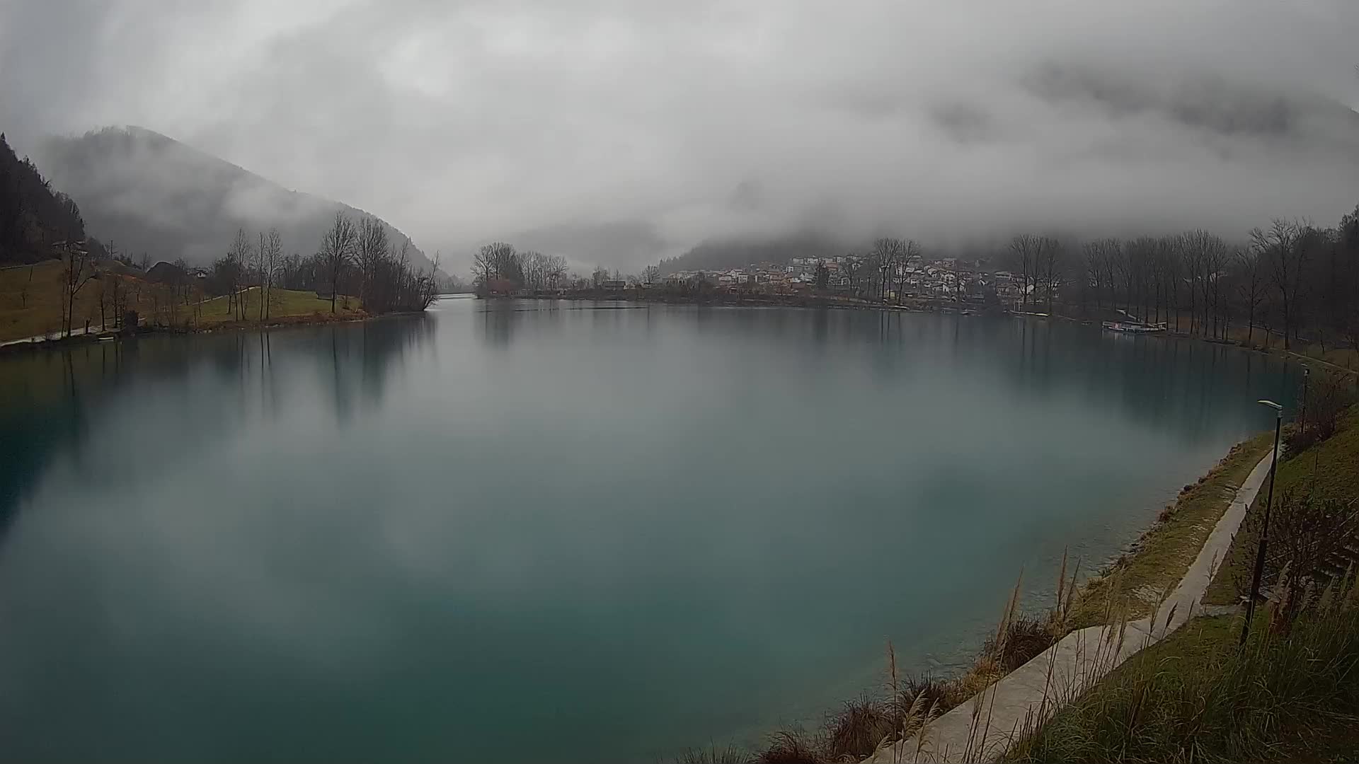 Most na Soči – Panoramic view of Lake