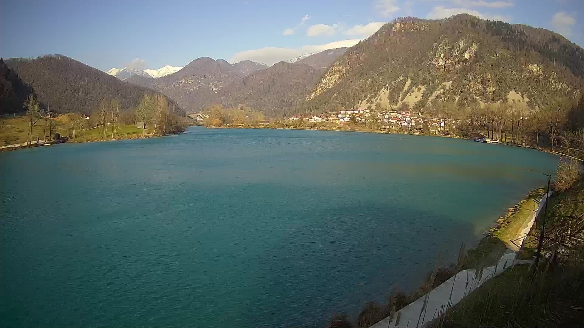 Most na Soči – Panoramic view of Lake