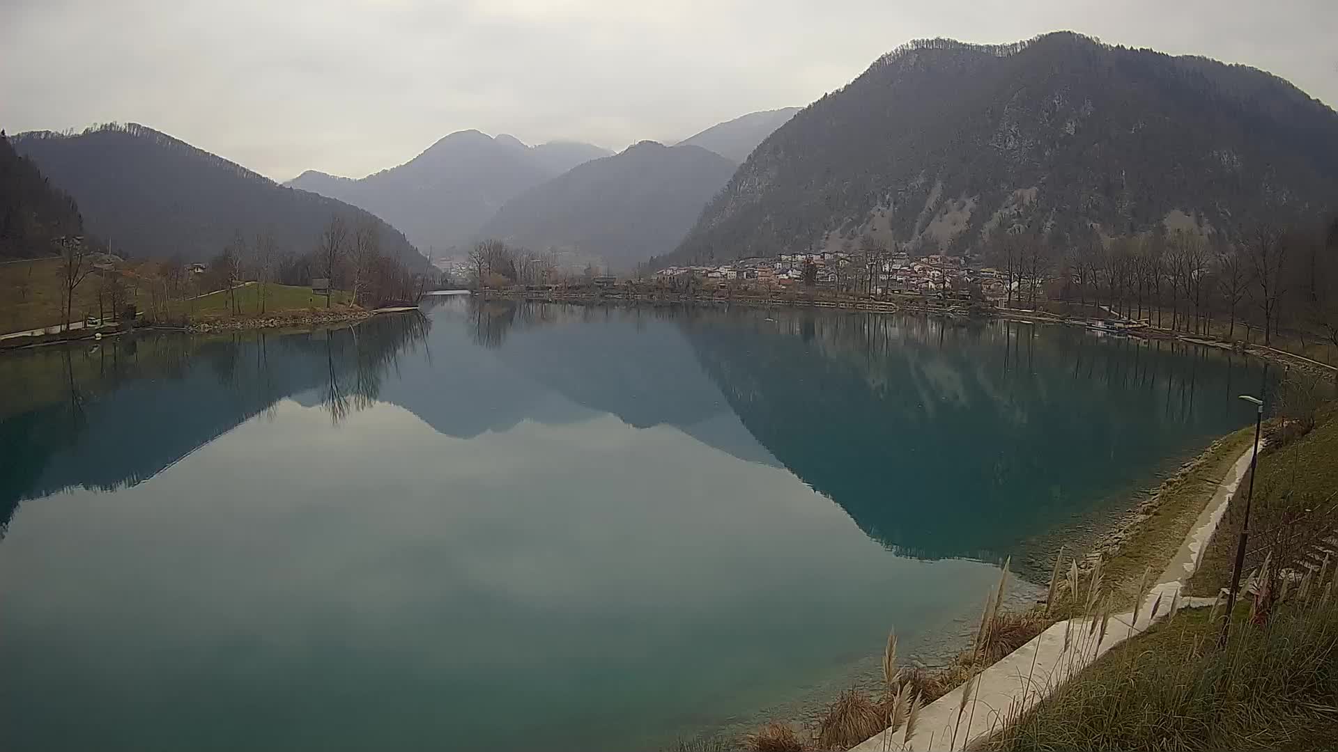 Most na Soči – Panorama del lac