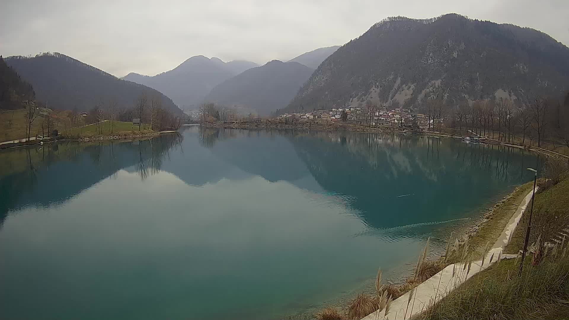 Most na Soči – Panorama del lago