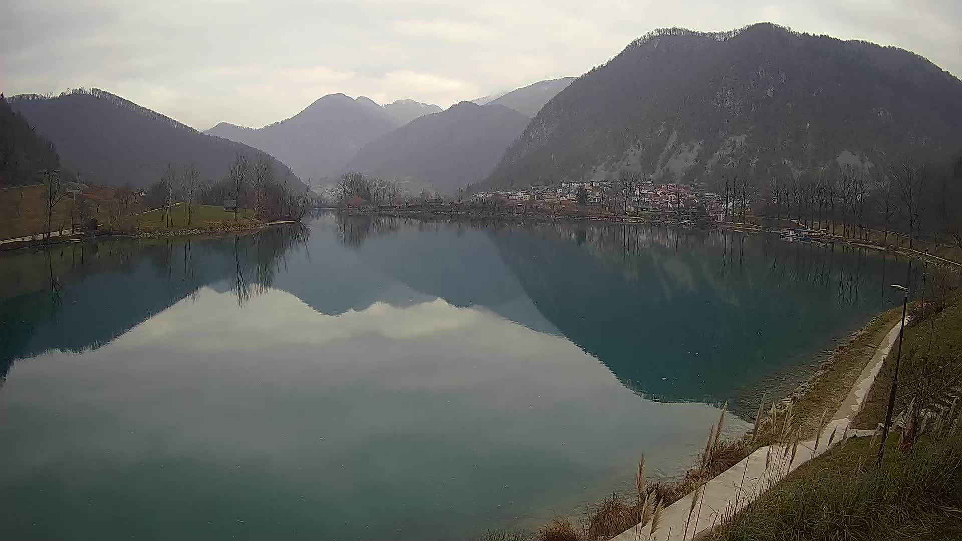 Most na Soči – Panoramic view of Lake