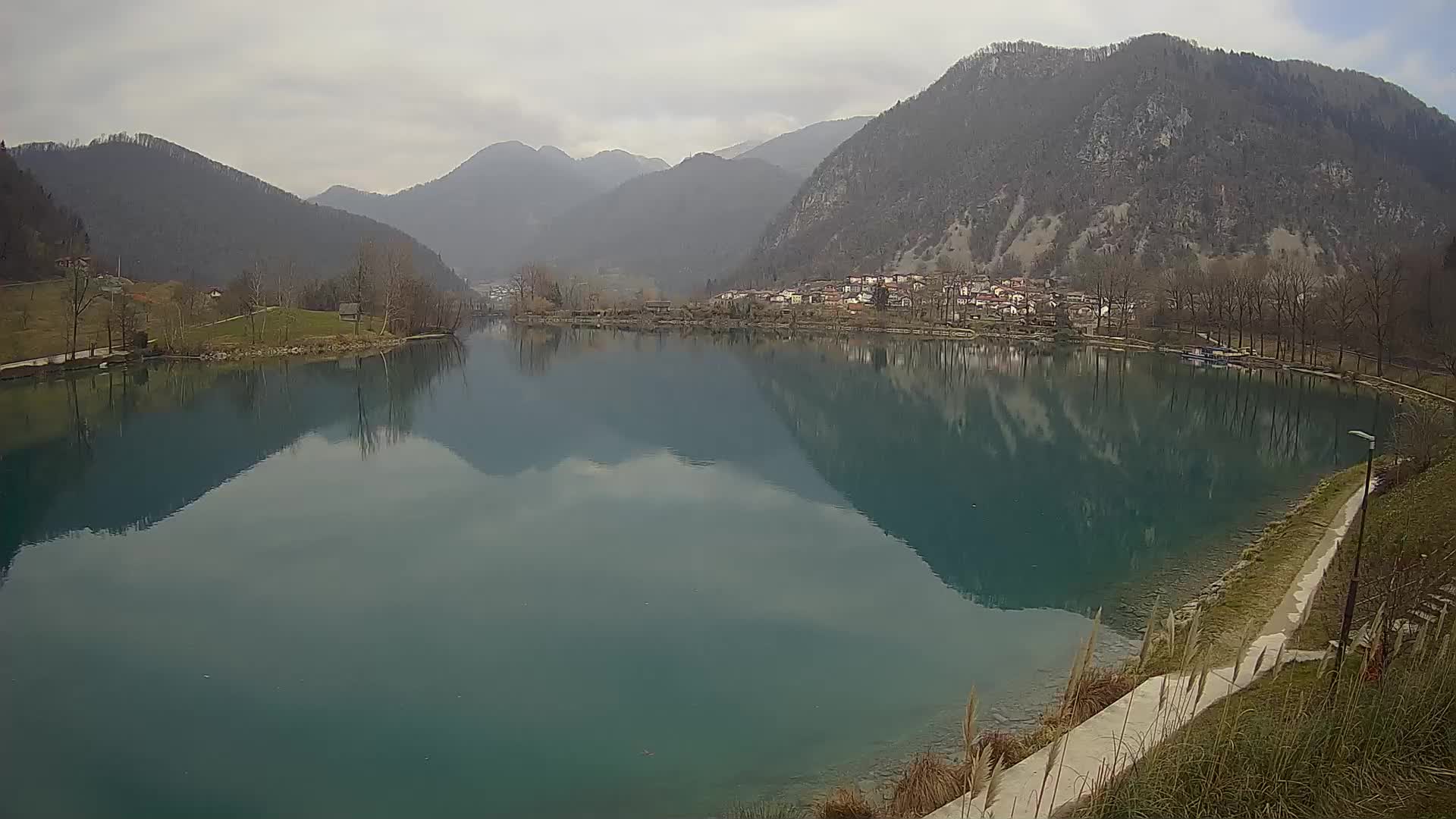 Most na Soči – Panoramic view of Lake