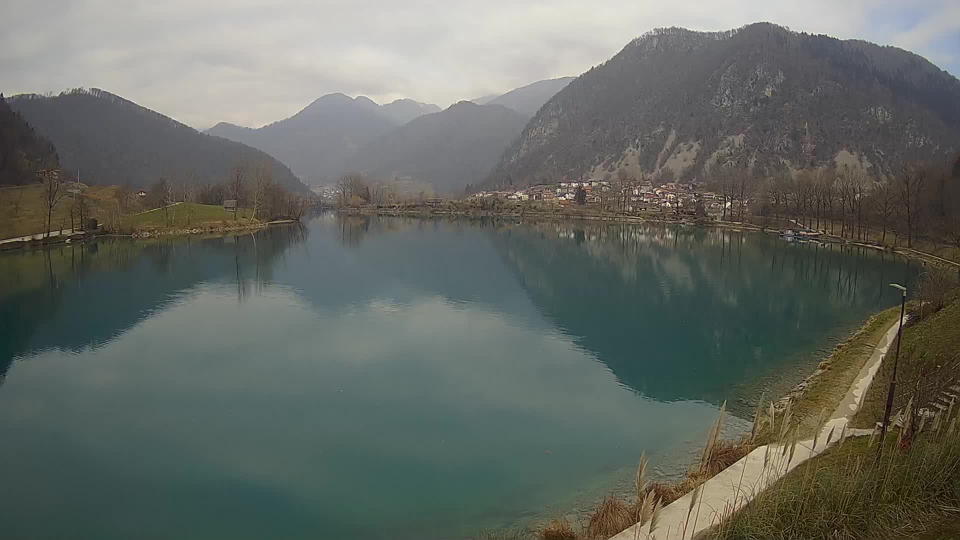 Most na Soči – Panoramic view of Lake