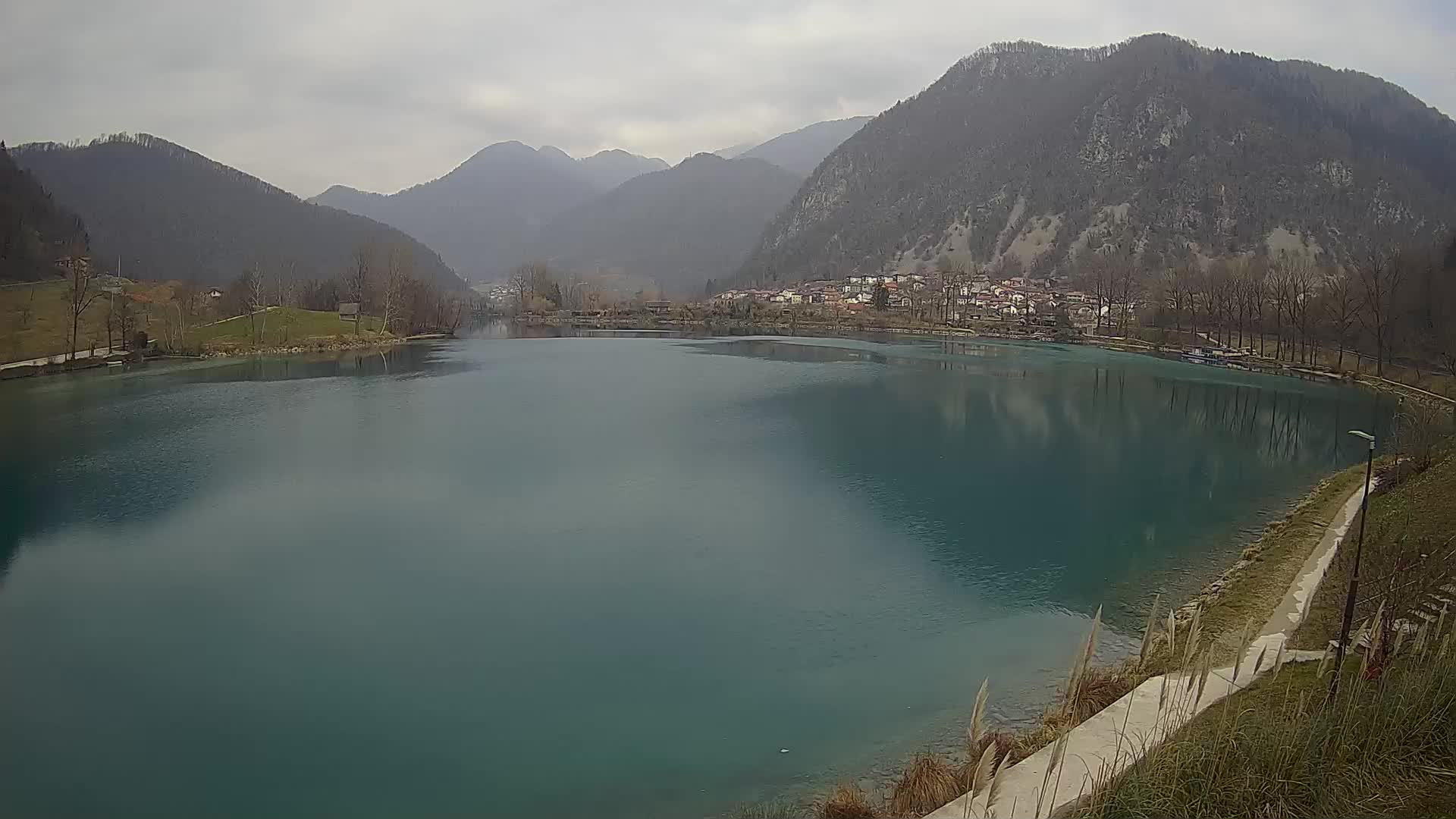 Most na Soči – Panoramic view of Lake