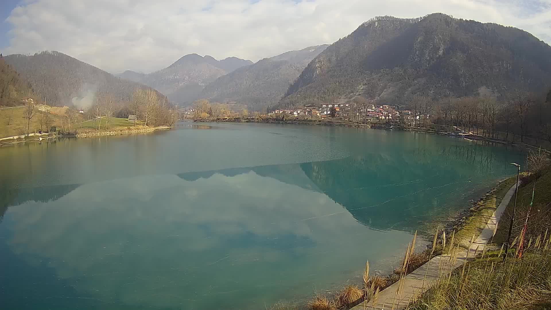 Most na Soči – Panoramic view of Lake