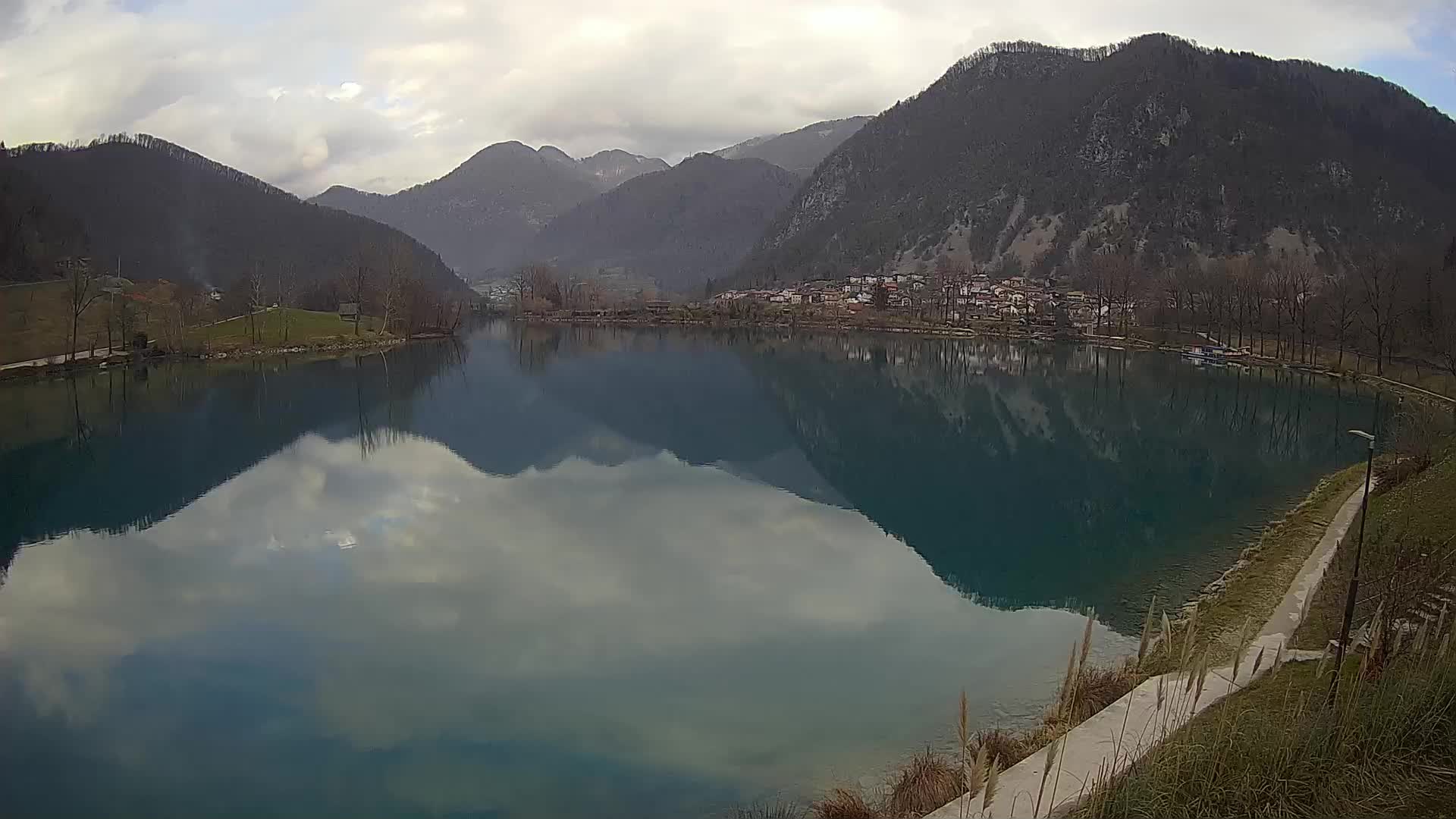 Most na Soči – Panoramic view of Lake