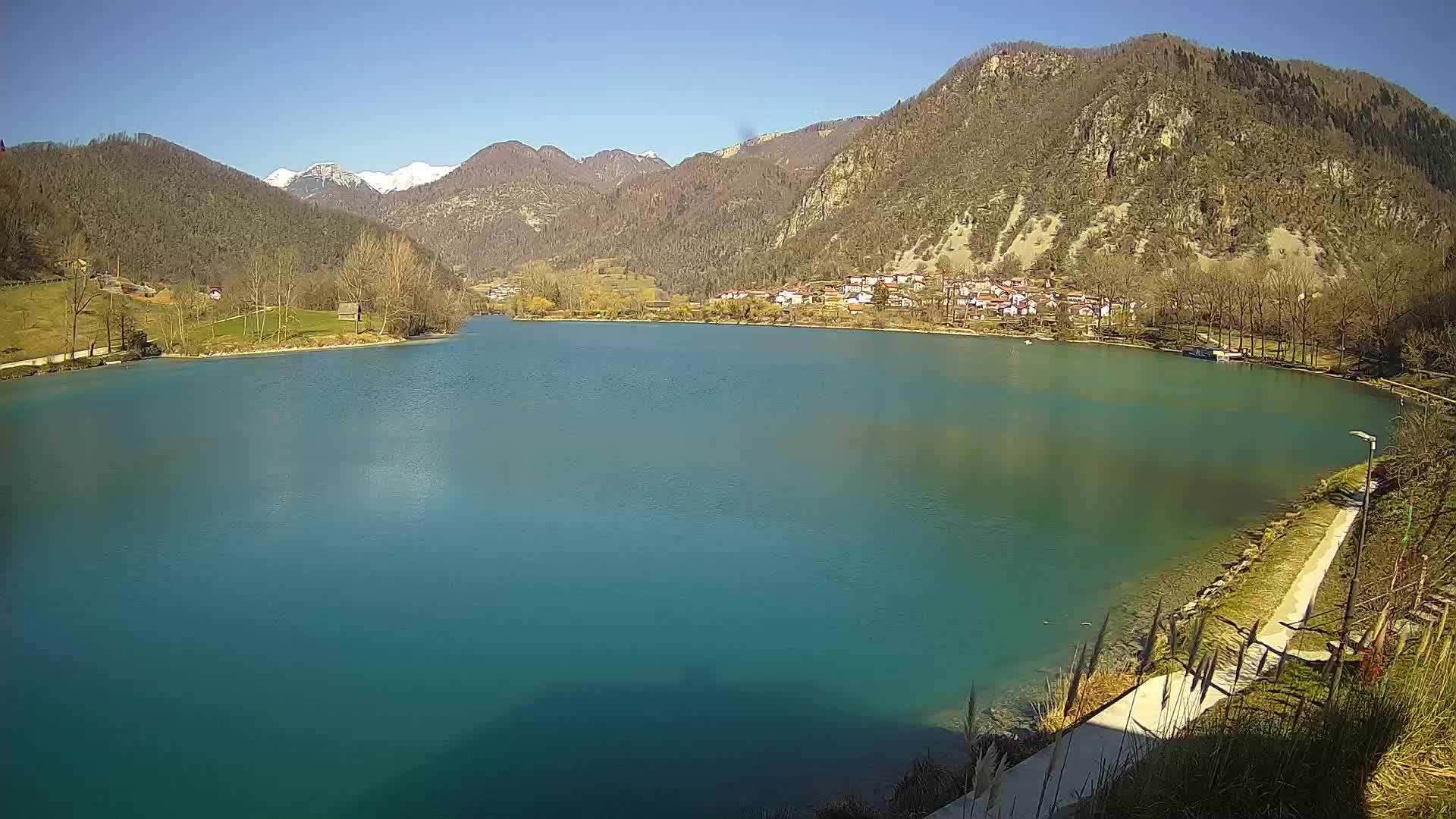 Most na Soči – Pogled na jezero