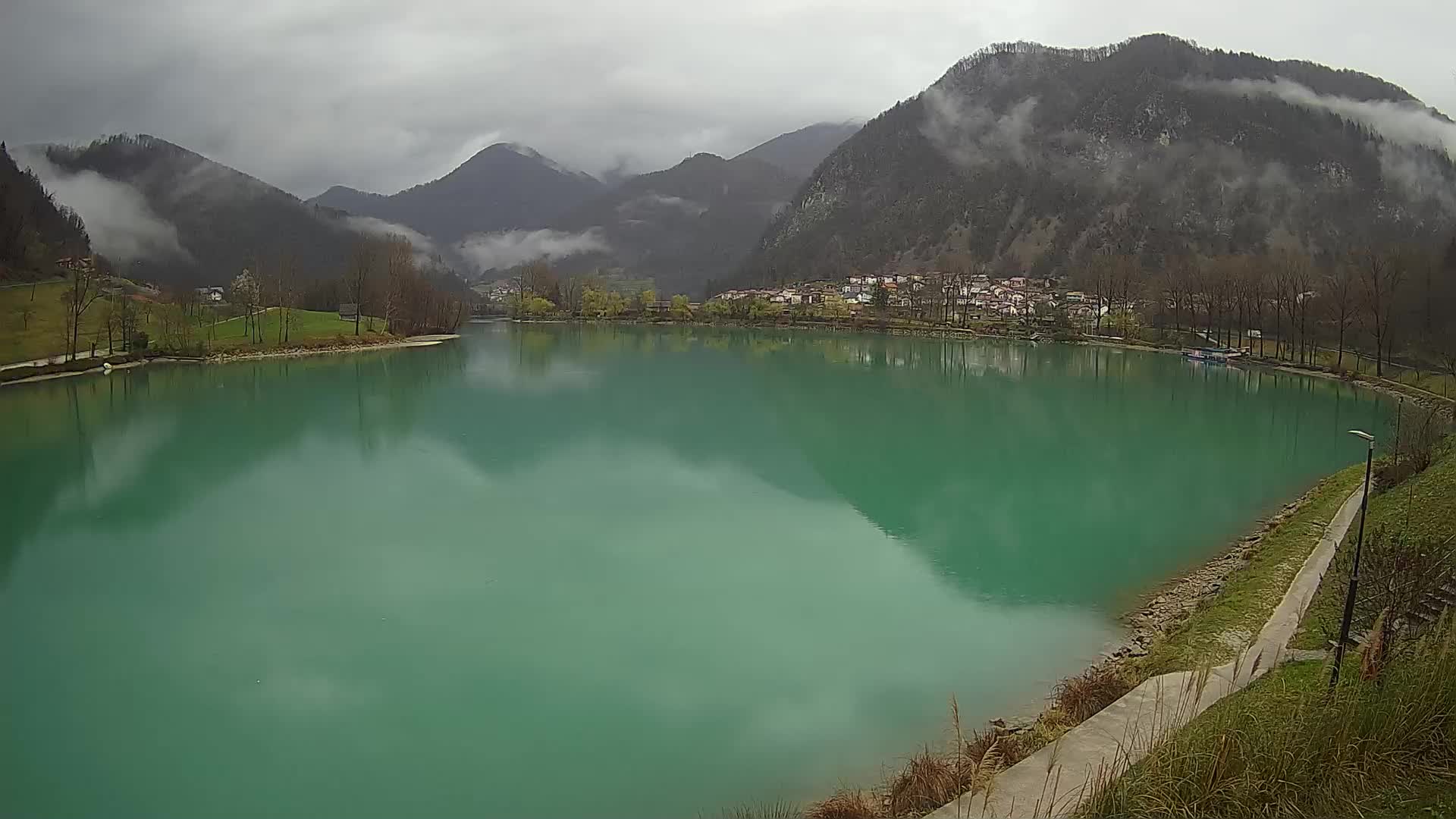 Most na Soči – Panoramic view of Lake