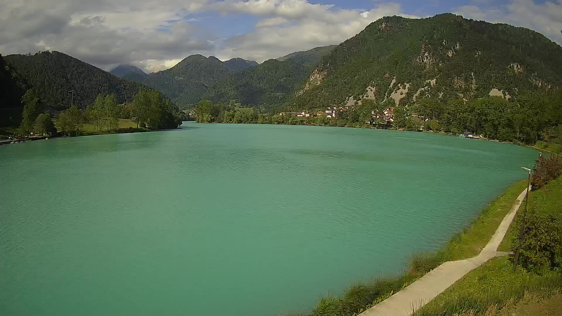 Most na Soči – Pogled na jezero