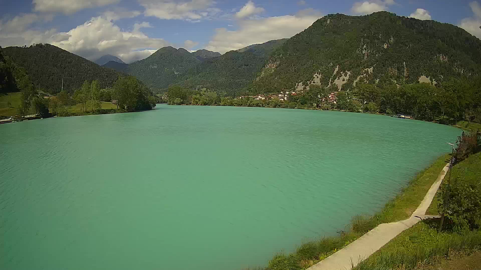 Most na Soči – Panoramic view of Lake