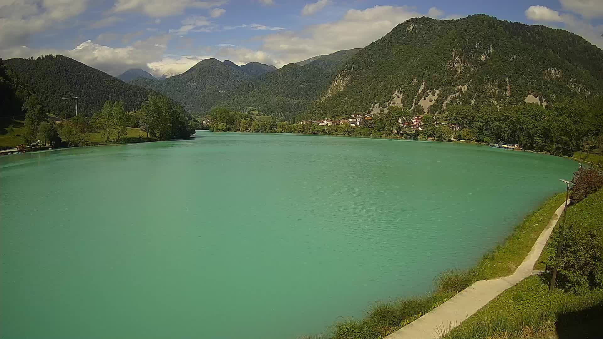 Most na Soči – Pogled na jezero