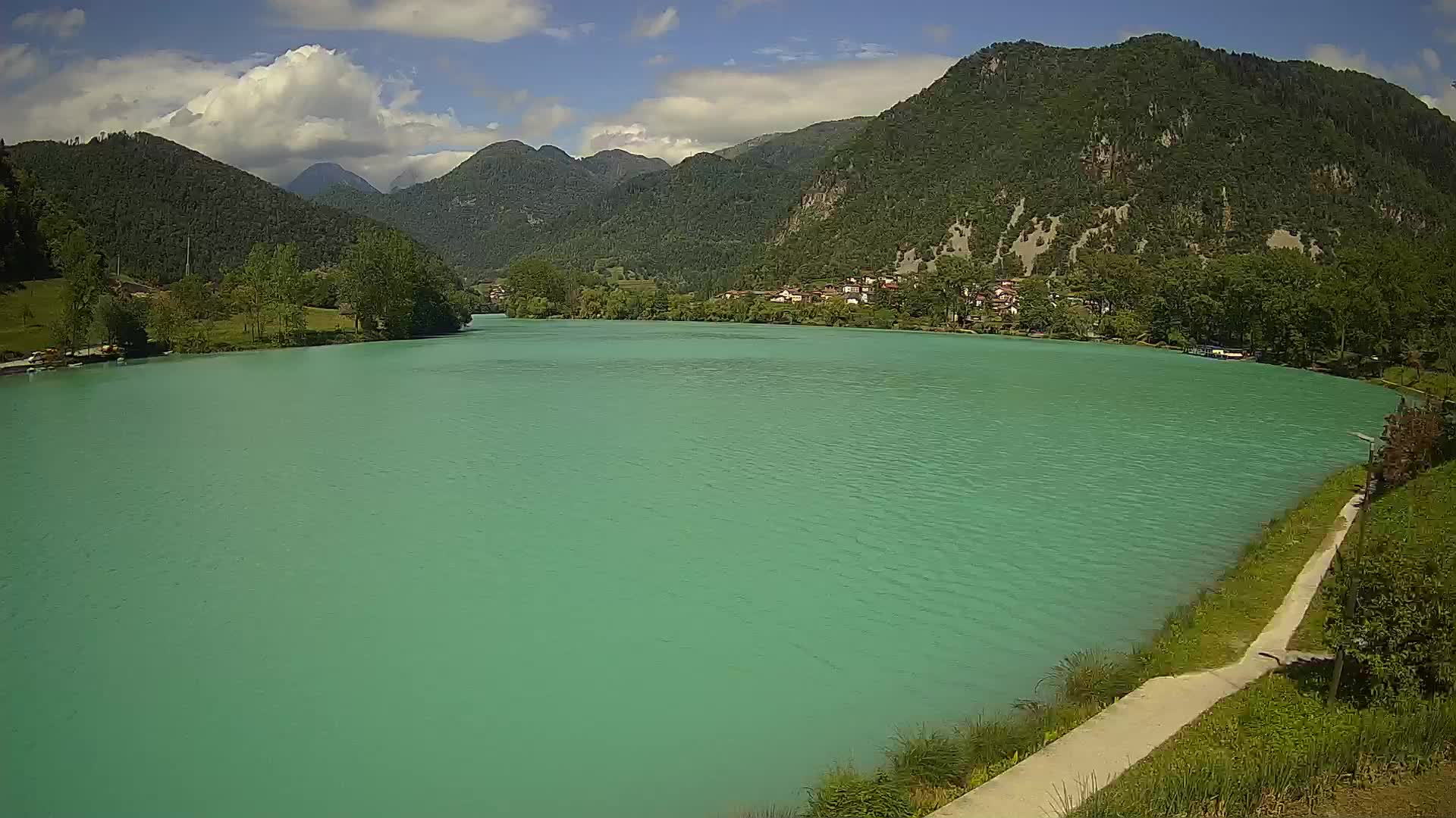 Most na Soči – Pogled na jezero